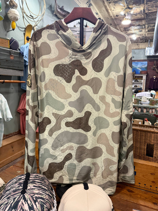 Mens Reel Rodeo Duck Camo Lightweight Hoodie