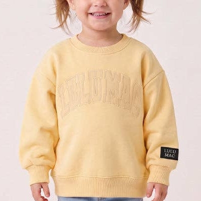 Toddler Girls Lulu Mac Mongram Arch Logo Sweatshirt