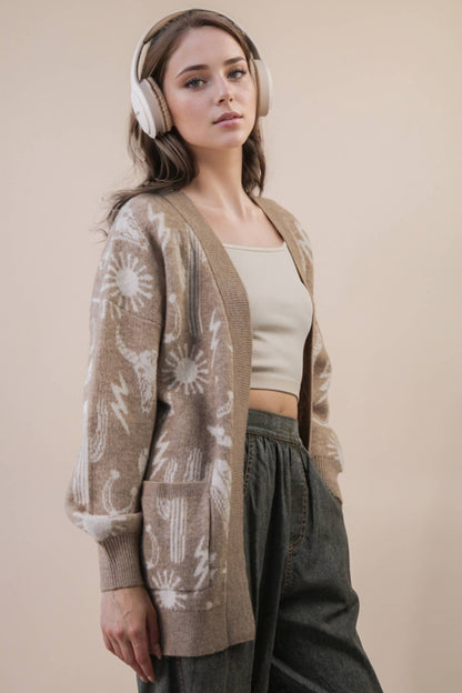 Silverton Western Print Cardigan
