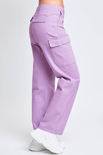 YMI 90s Cargo Straight Leg Purple Pant