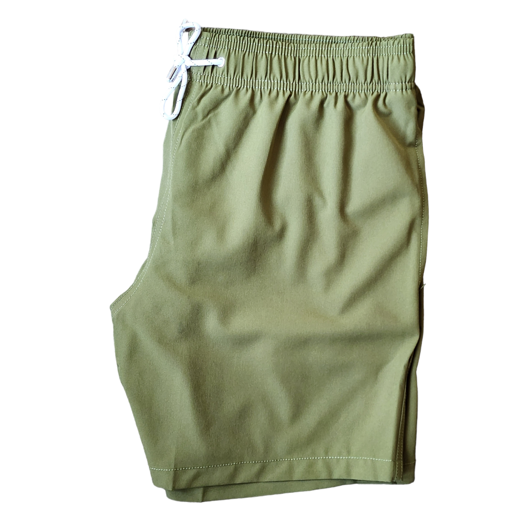 Boys Olive Outdoor Shorts