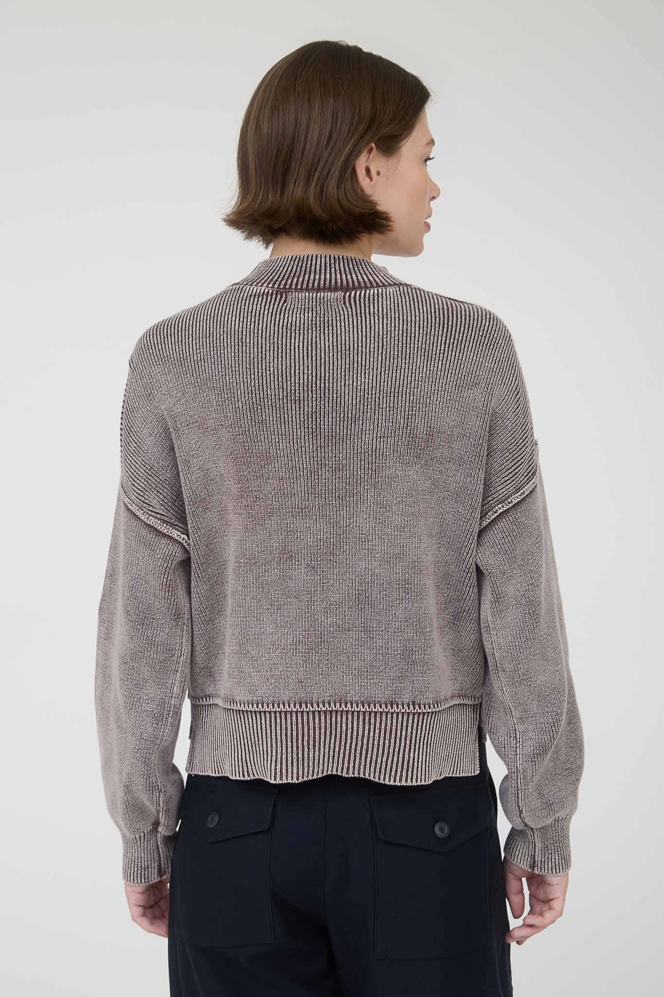 Celia Contrast Mineral Knit Sweater