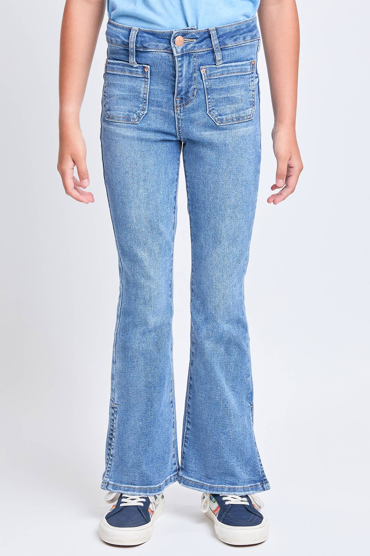 Girls YMI Medium Wash Flare Jeans