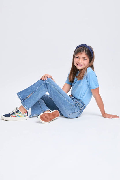 Girls YMI Medium Wash Flare Jeans