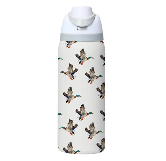 Flying Mallard Stainless Steel Water Ivory Bottle