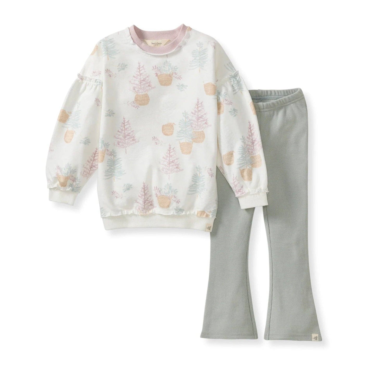 Girls Burt's Bees Pine Farm Pants Set