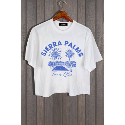 Sierra Palms Tennis Club Cropped Tee