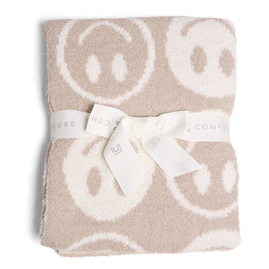 Baby Happy Face Microfiber Blanket