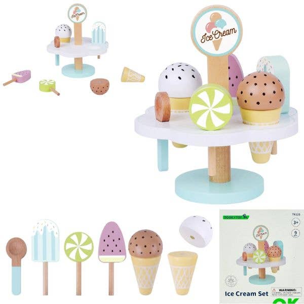 Toddler Wooden Ice Cream Set