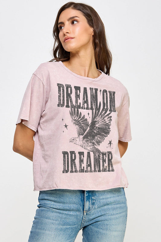 Eagle Dream on Dreamer Cropped Tee