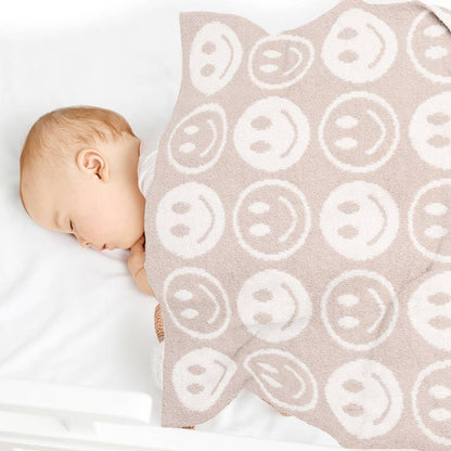 Baby Happy Face Microfiber Blanket