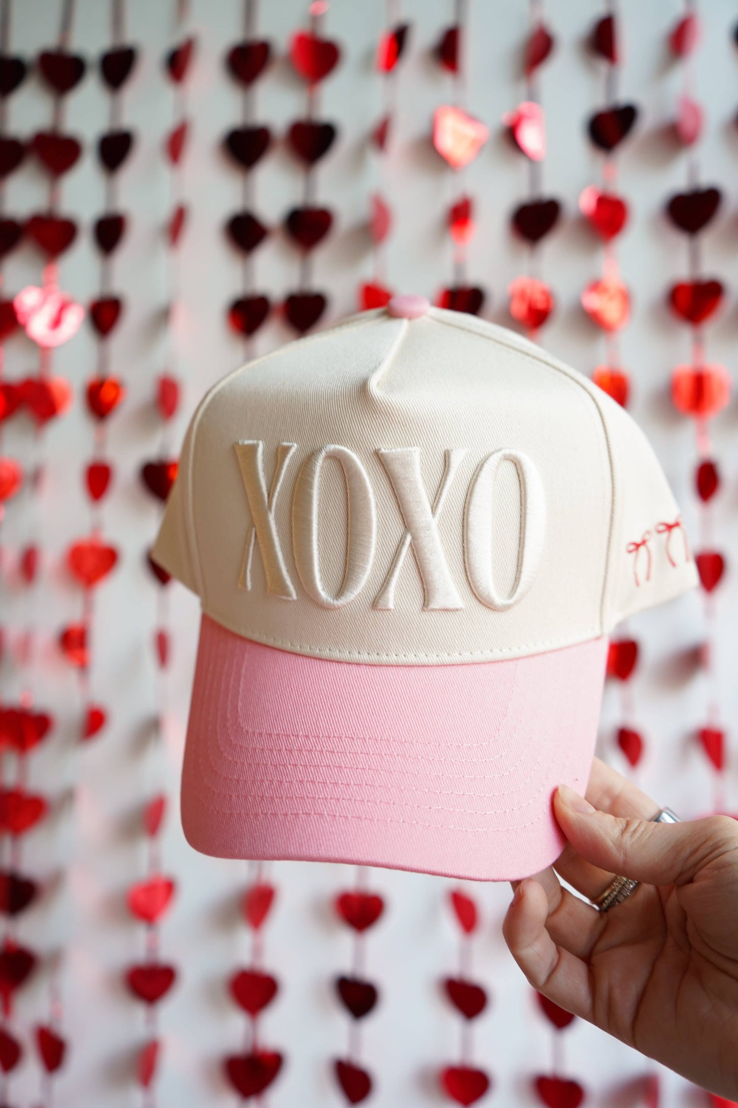 XOXO Pink Embroidered Hat