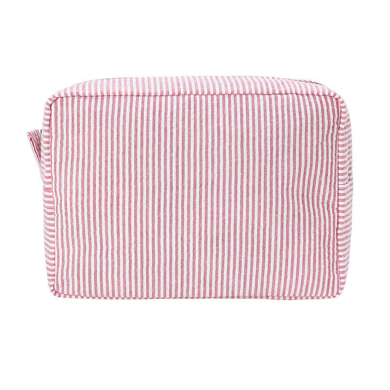 Seersucker Striped Travel Bag