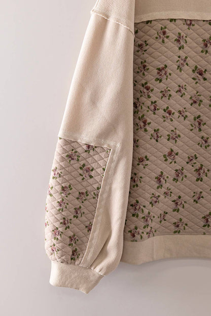 Veronica Floral Quilted Sweater