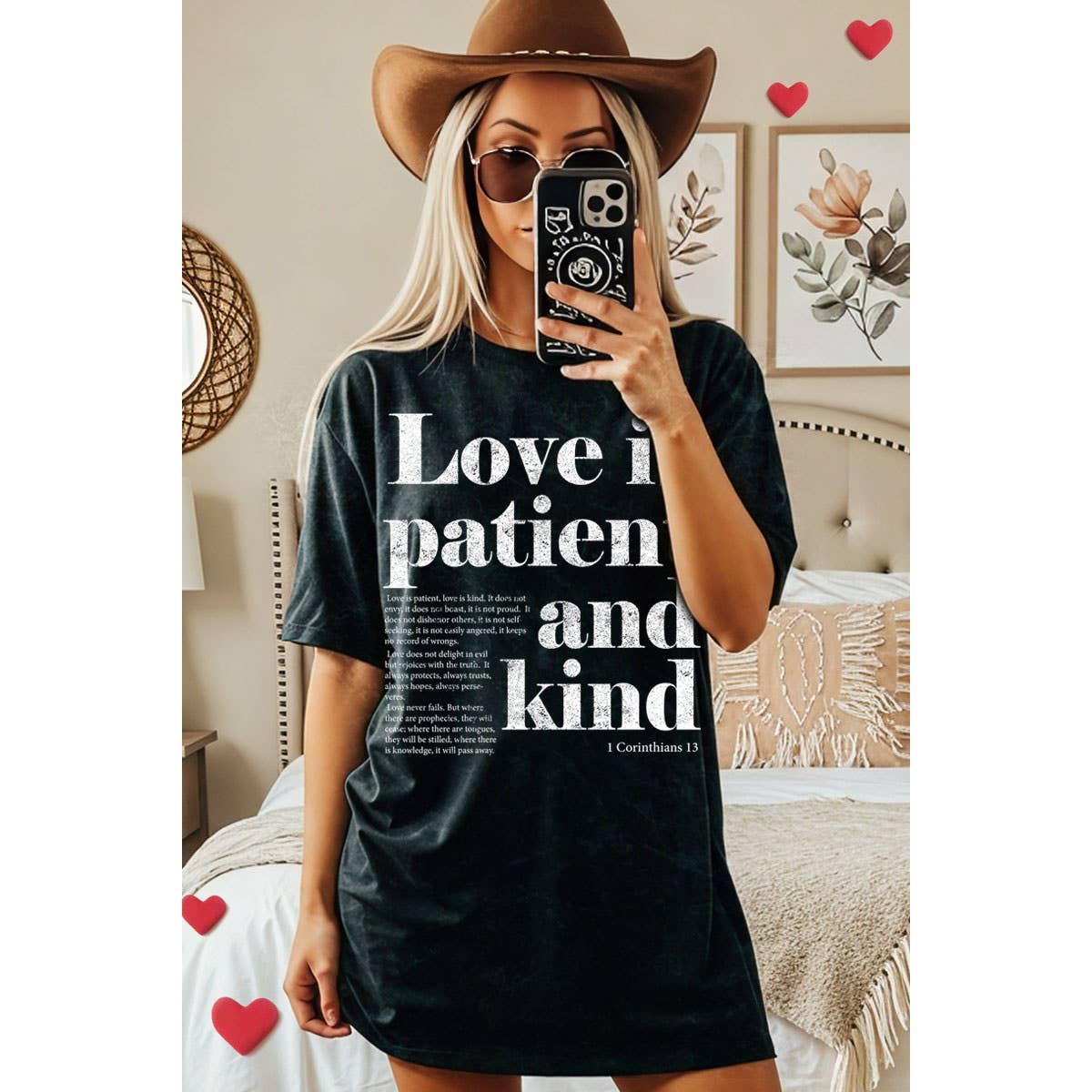 Love Is Patient & Kind Oversized Tee