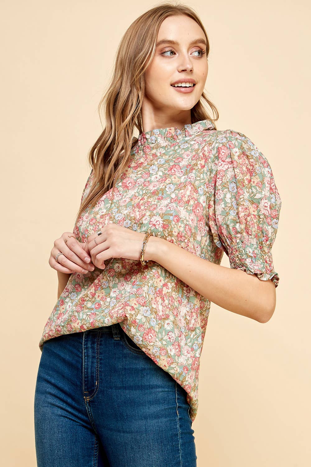 Granada Floral Shortsleeve Blouse