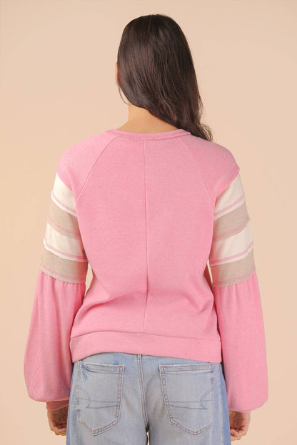 Rainey Color Block Longsleeve Top