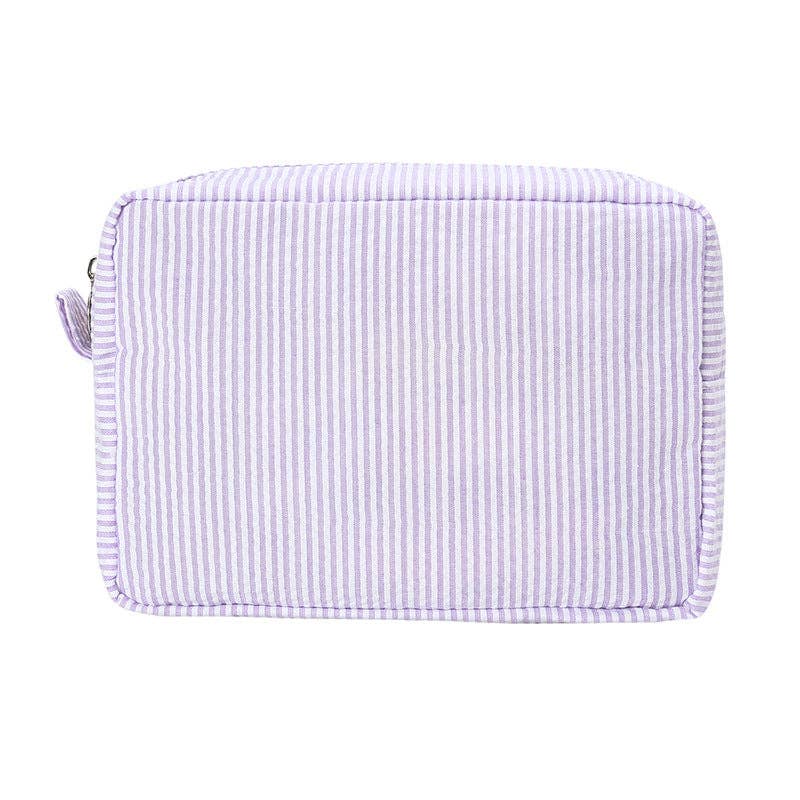 Seersucker Striped Travel Bag