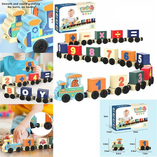 Toddler Wooden Train Toy Puzzle