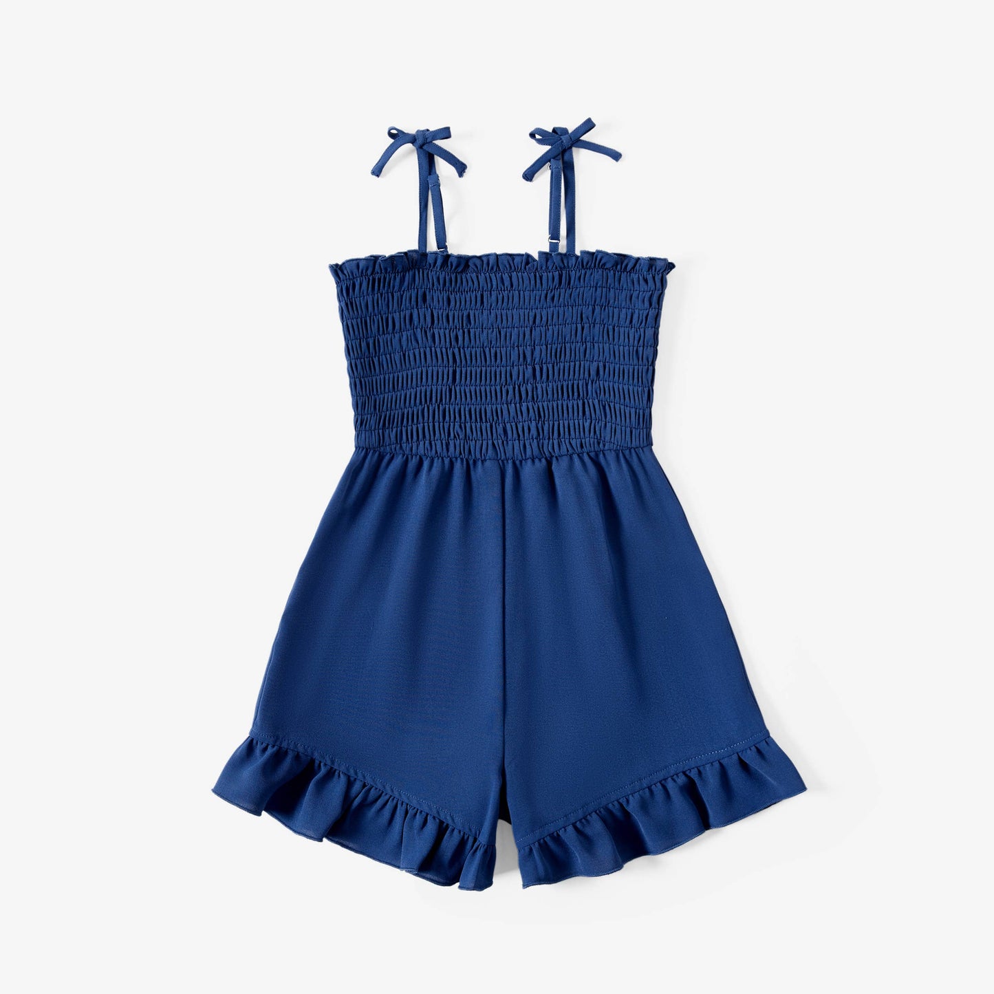 Baby & Youth Girls Navy Smocked Romper