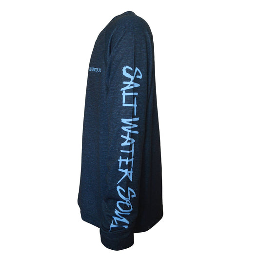 Youth Boys Salt Water Soul Flounder Performance Shirt