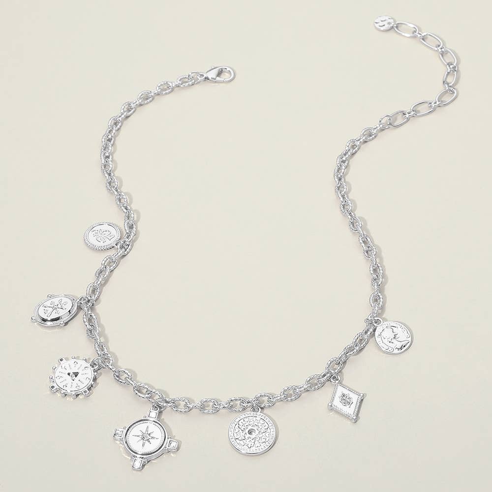 Virginia Coin Charm Necklace
