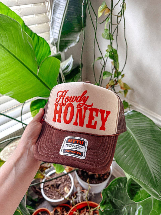 Howdy Honey Foam Trucker Brown Hat
