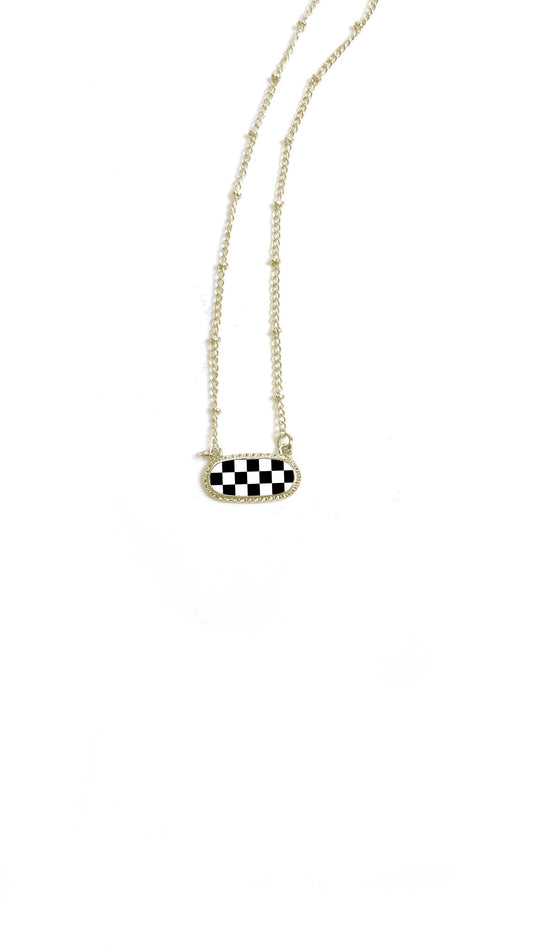 Kendell Checkerboard Necklace