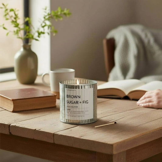 Anchored Northwest Wood Wick Candle - Brown Sugar + Fig