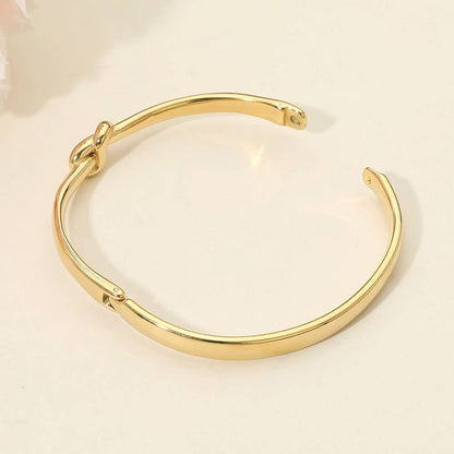 Virginia Knot Hinged Bangle Bracelet