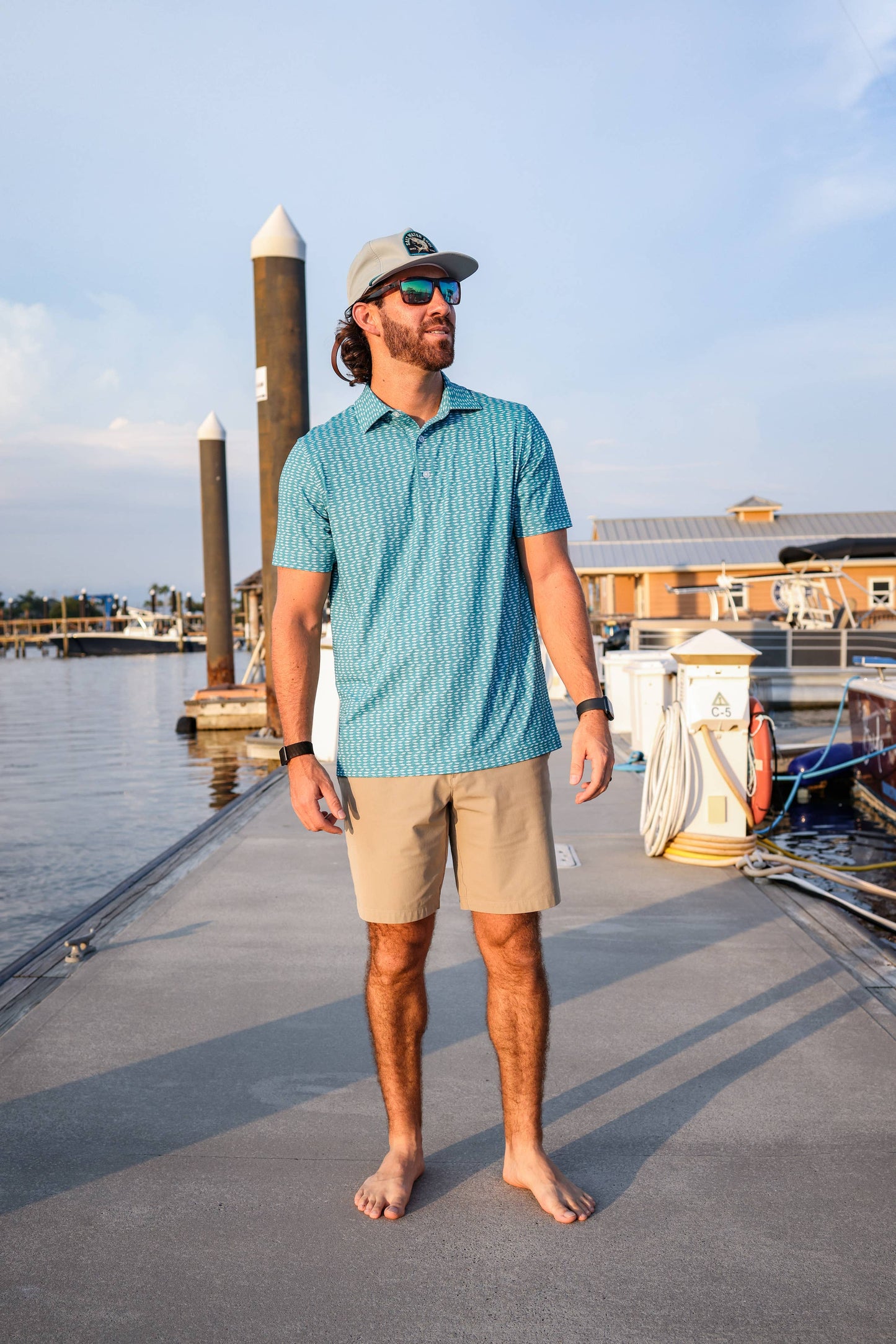 Mens Salt Water Soul Totally Tuna Polo