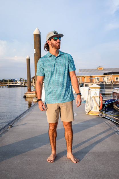Mens Salt Water Soul Totally Tuna Polo