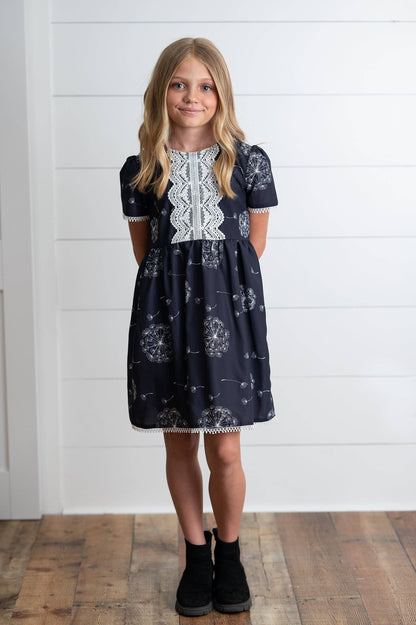 Girls Dandelion Wish Lace Dress