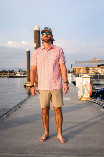 Mens Salt Water Soul Surf's Up Polo