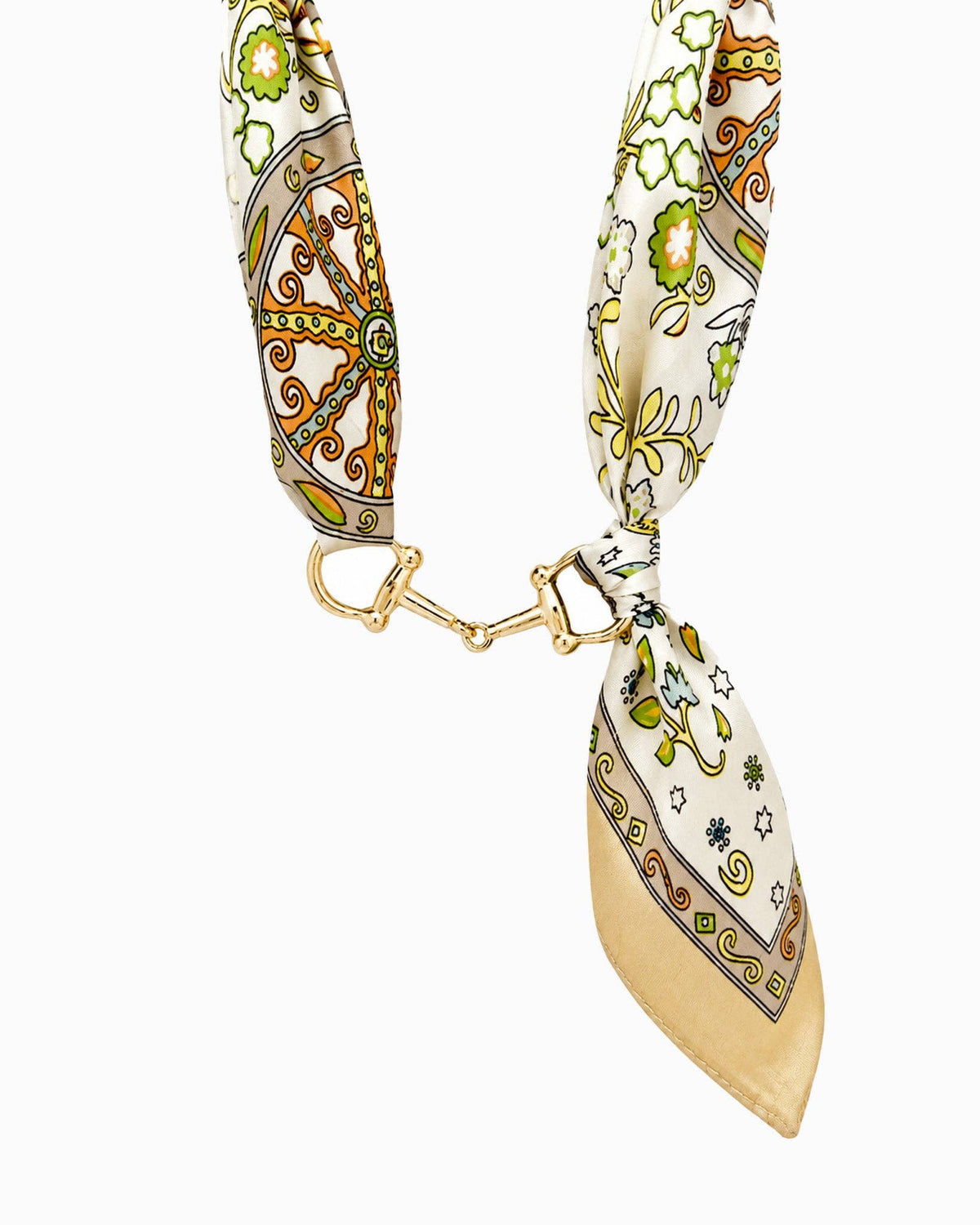 Darlene Scarf Western Horsebit Necklace