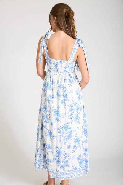 Persephone Floral Blue Dress