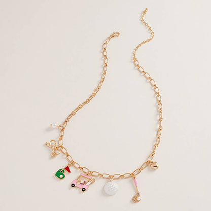 Cameron Golf Charm Necklace