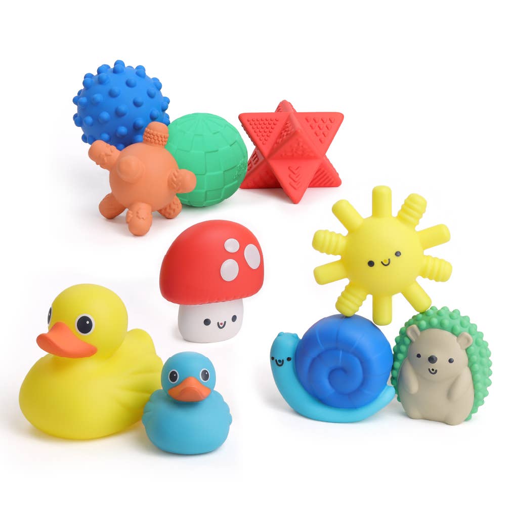 Itzy Ritzy Splash Gift Set™ Soft Bath + Water Toys