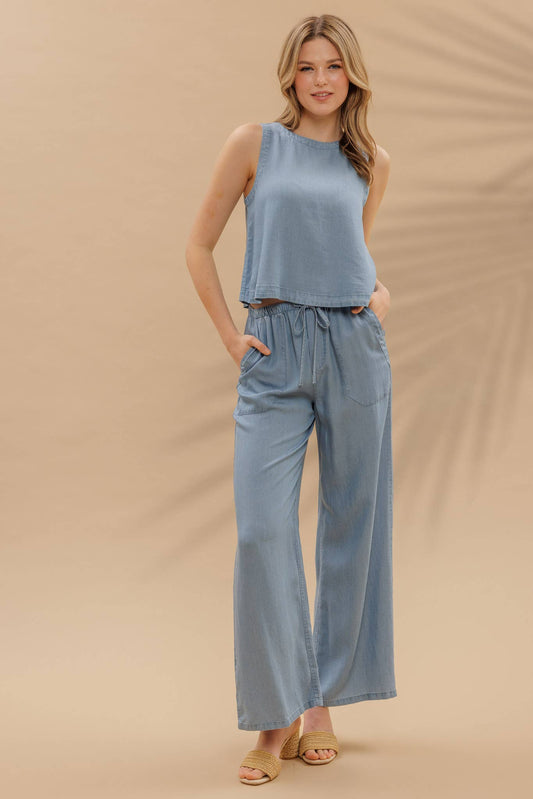 Loretta Chambray Pant Set