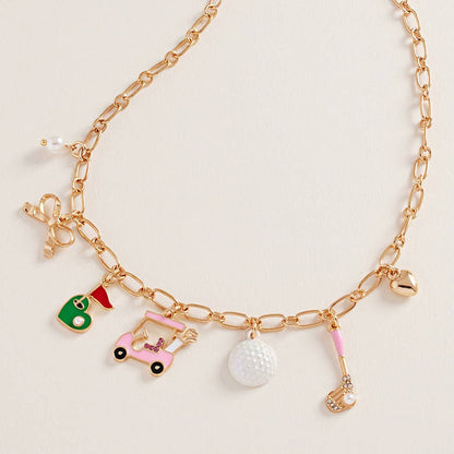 Cameron Golf Charm Necklace
