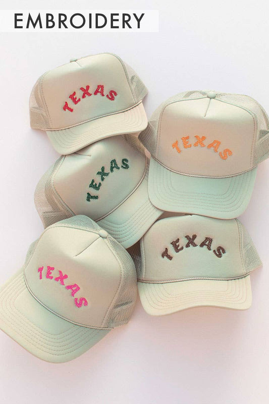 Embroidered Texas Trucker Hat