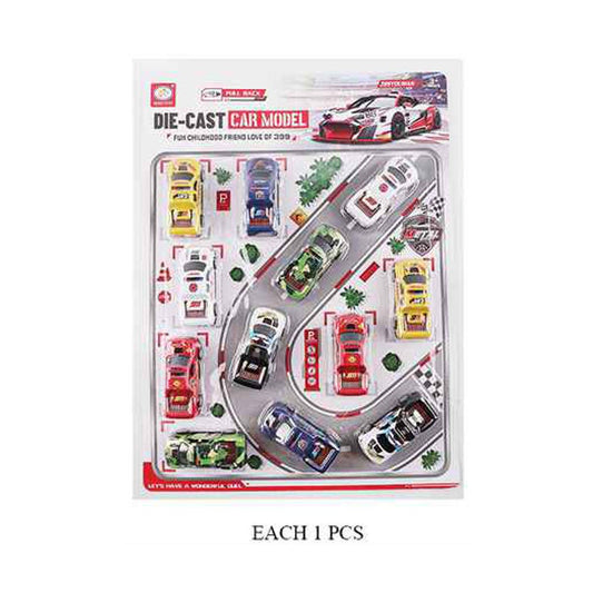 Boys Pull-Back Mini Racing Toy Car Set