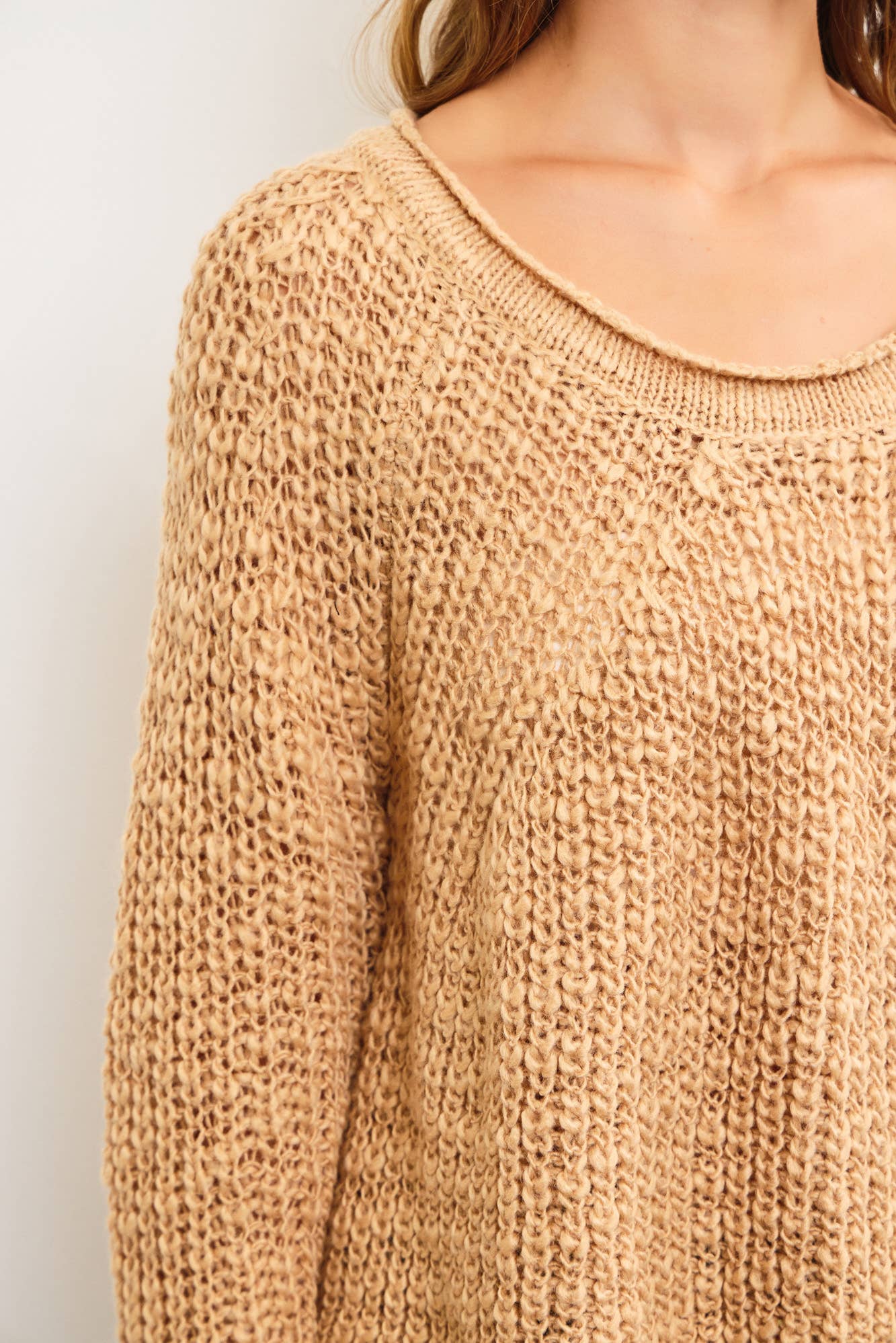 Nova Chunky Raglan Nude Sweater