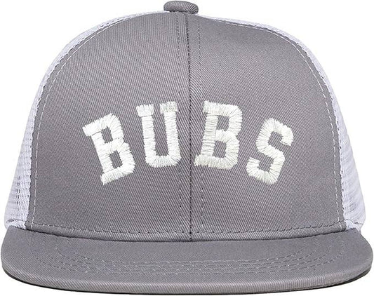 Boys Bubs Embroidered Grey Hat