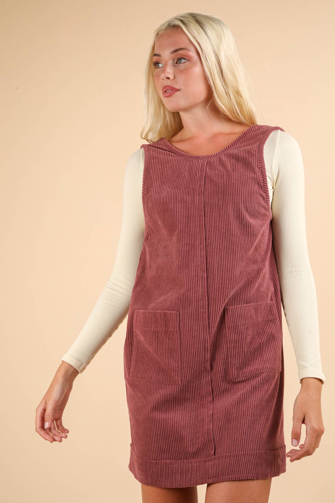 Montrouge Corduroy Backless Dress