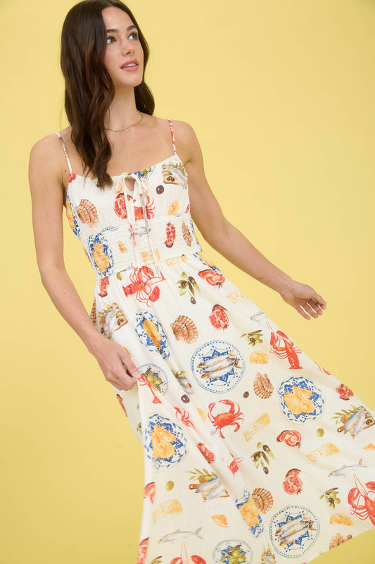 Romy Seaside Lunch Midi Dress