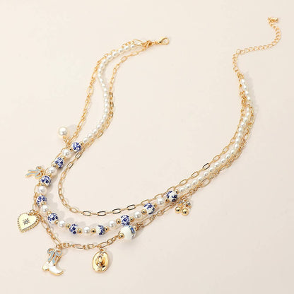 Jubilee Western Ceramic Charm Necklace
