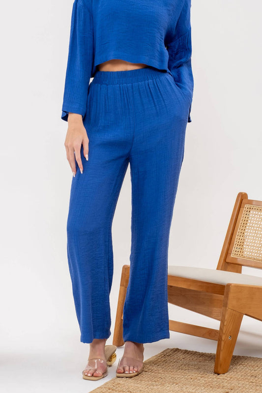 Marisol Royal Blue Wide Leg Pants