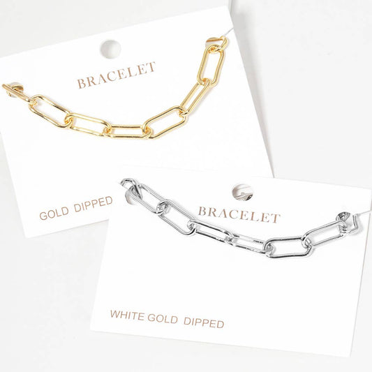 Virginia Paperclip Chain Bracelet