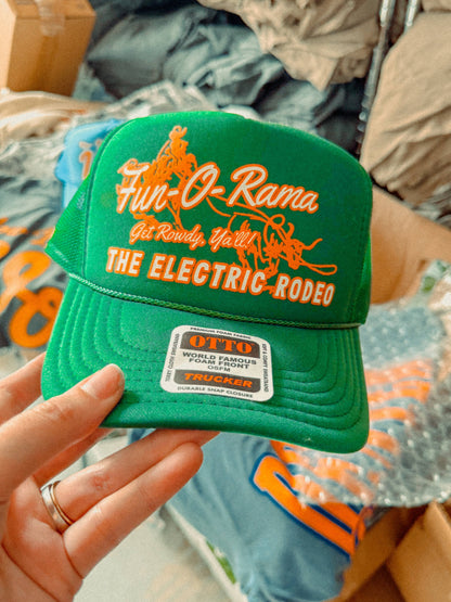 Fun-O-Rama Electric Rodeo Foam Trucker Hat